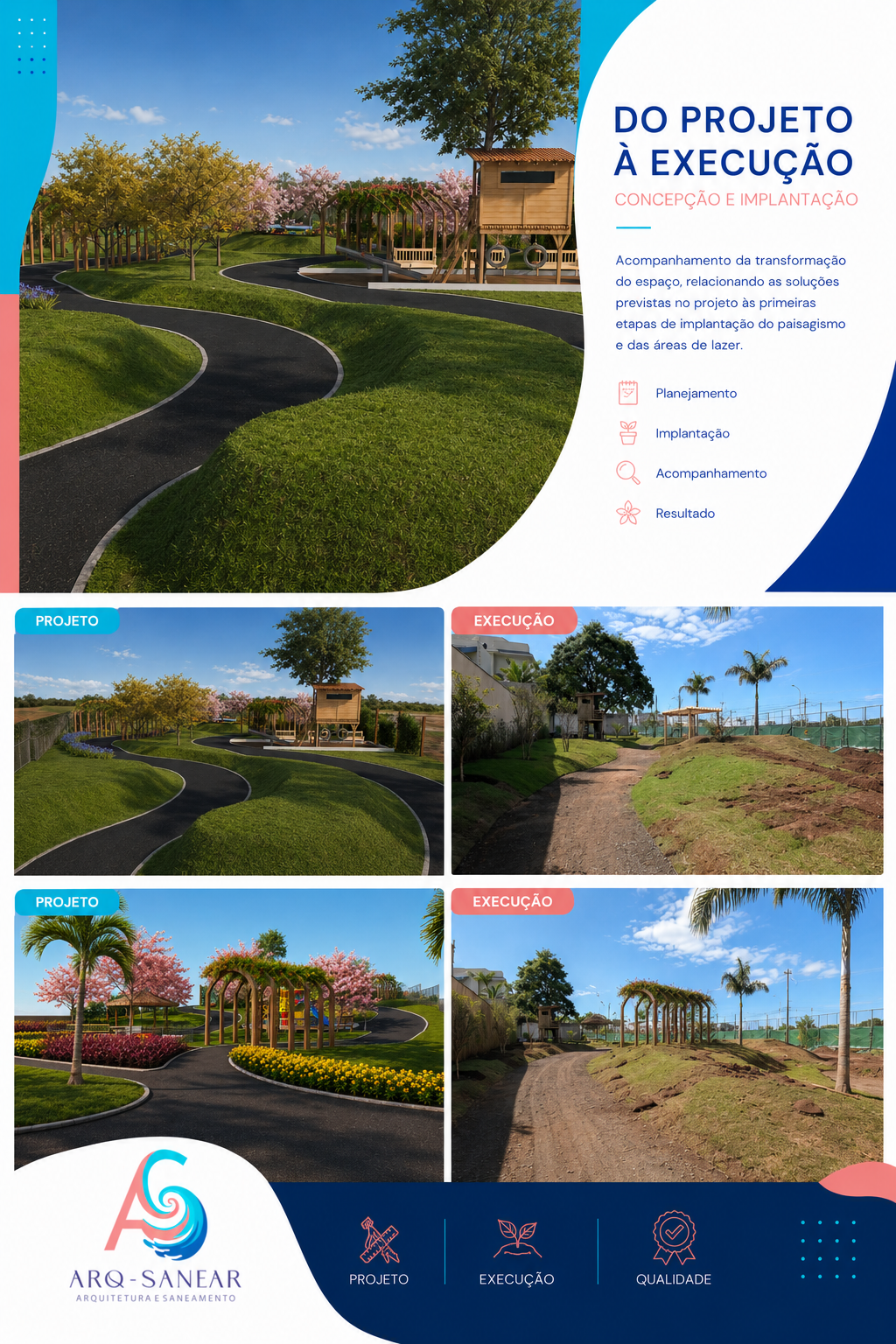 Praça em condomínio 